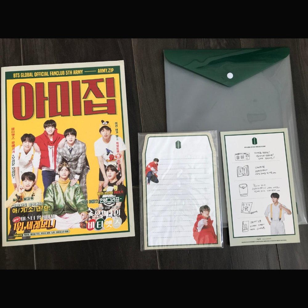 BTS Global Official Fanclub ARMY 5th term Membership ARMY ZIP Full Kit Good RARE